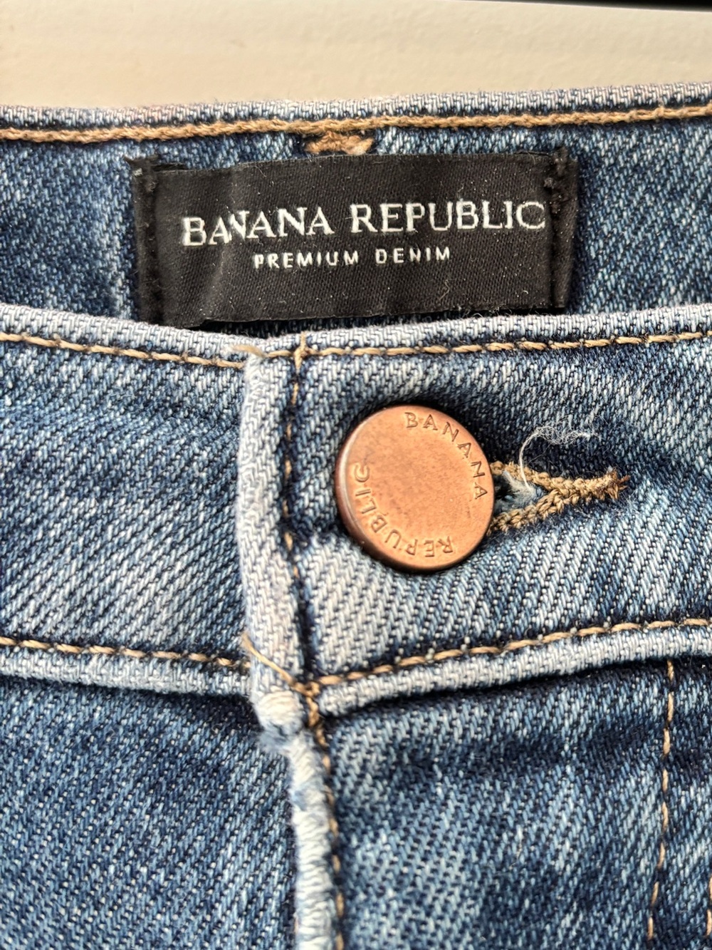 Banana Republic Mid-rise Straight Leg Jeans Womens 29 Medium Wash Raw Hem - Picture 7 of 12